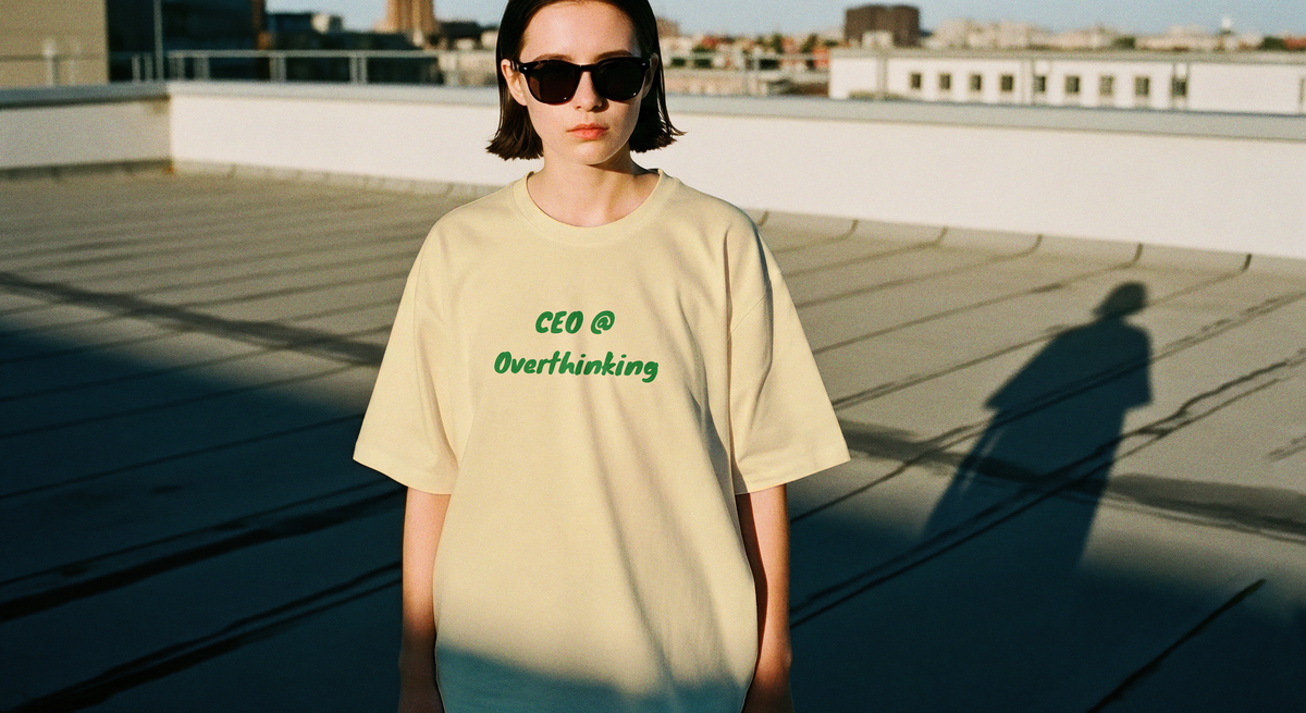 "CEO @ Overthinking" UNISEX Oversized T-Shirt