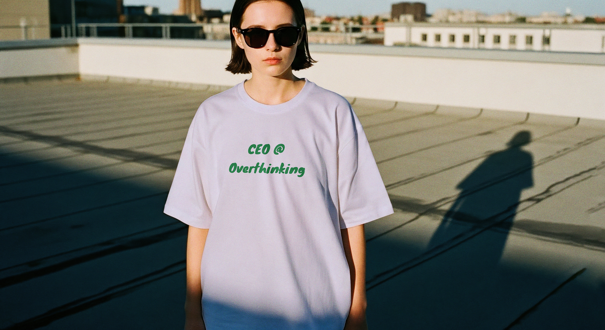 "CEO @ Overthinking" UNISEX Oversized T-Shirt