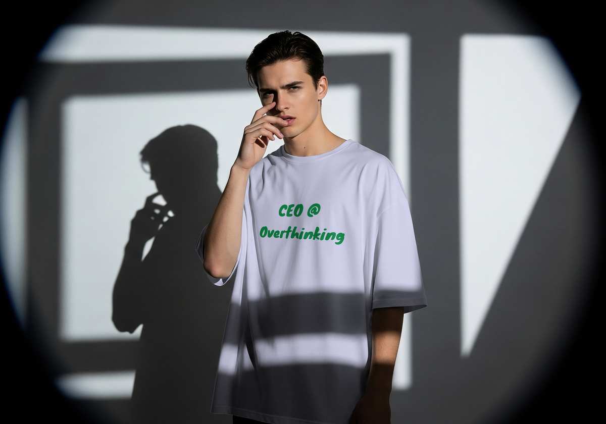 "CEO @ Overthinking" UNISEX Oversized T-Shirt