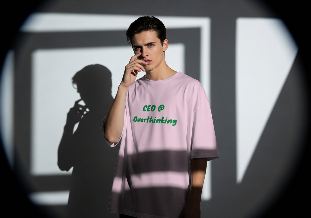 "CEO @ Overthinking" UNISEX Oversized T-Shirt