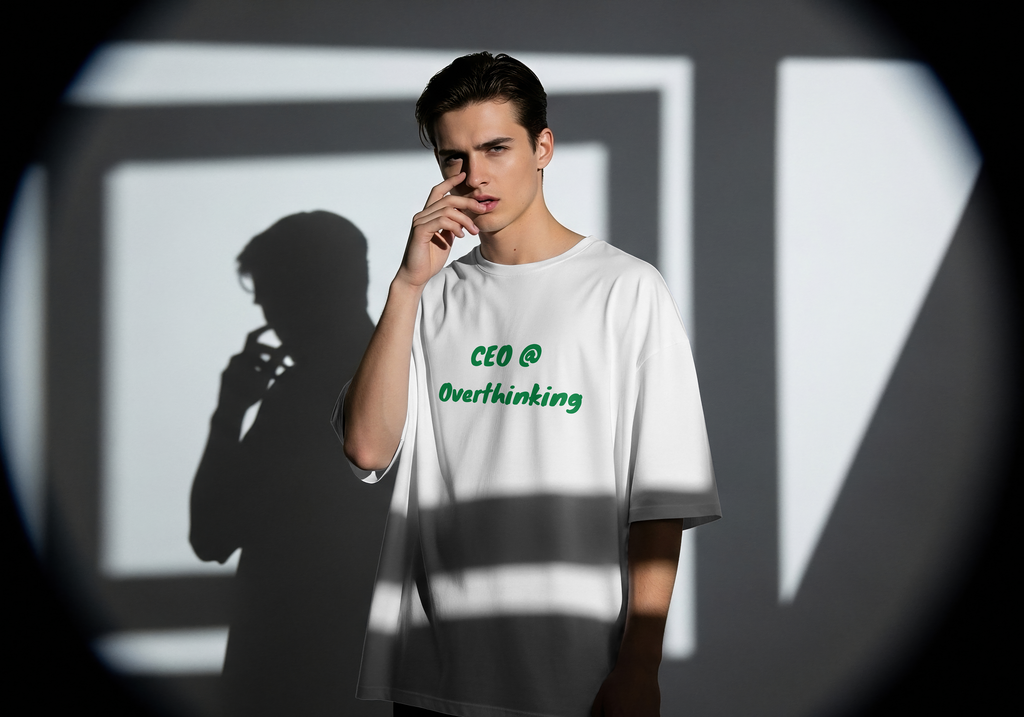 "CEO @ Overthinking" UNISEX Oversized T-Shirt