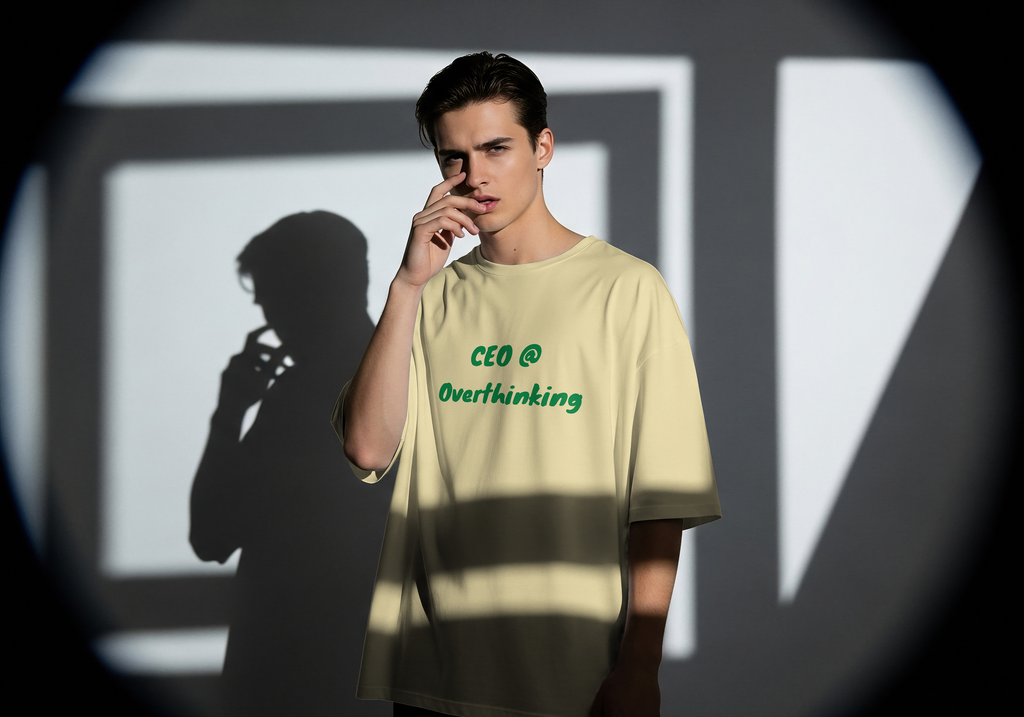 "CEO @ Overthinking" UNISEX Oversized T-Shirt